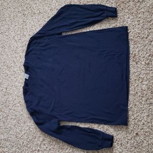 Navy Gildan Long Sleeve Men's Shirt